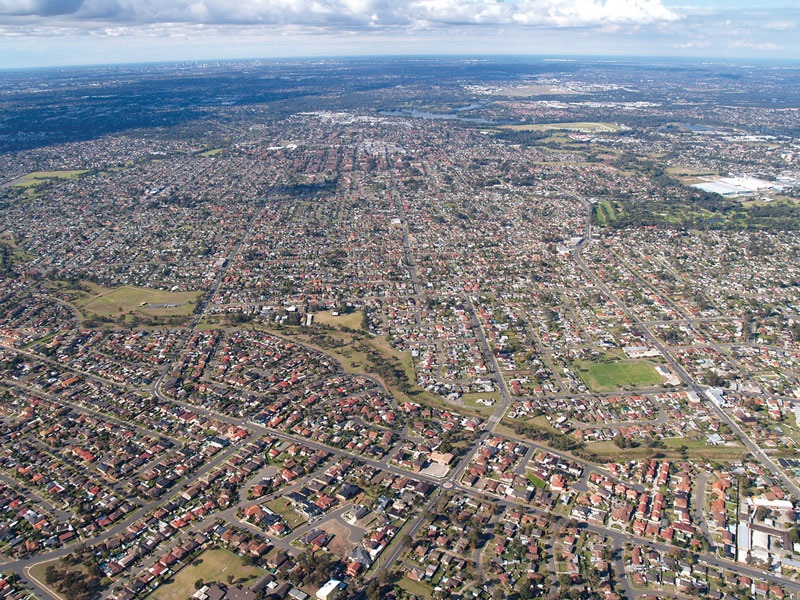 Aerial photograph of Fairfield