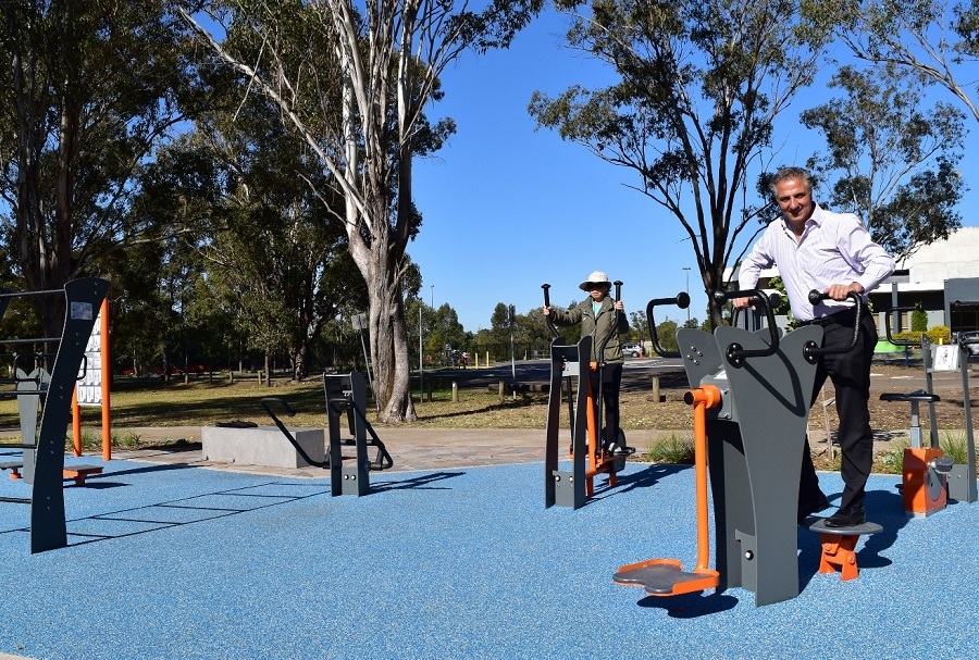 St Johns Park outdoor gym equipment