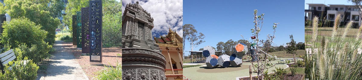 Photo collage of different areas in Bonnyrigg 