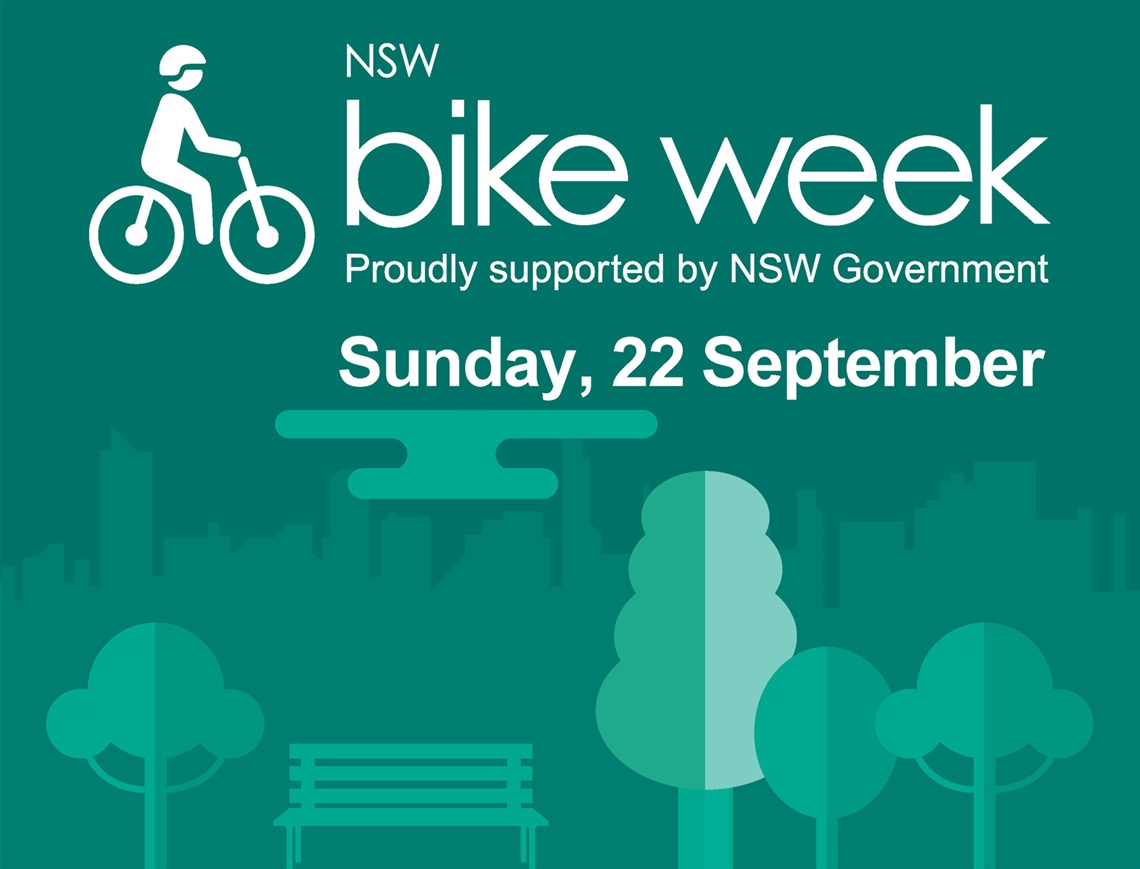 NSW bike week proudly supported by NSW Government - Sunday, 22 September