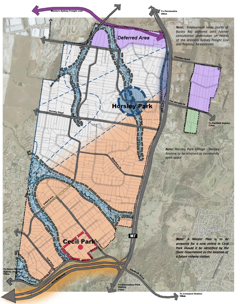 A map showing propositions for residential and rural lots, small lot single dwelling housing, sewage connections and town centres. The contents will be described below. 