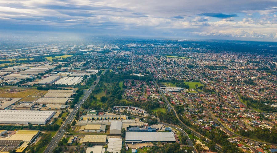 Drone photo of Fairfield City