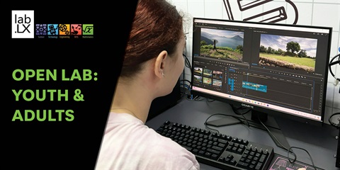 A woman engaged with a computer.