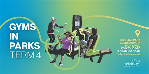 Gyms in parks banner.