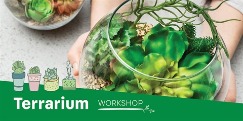 Terrarium Workshop banner.