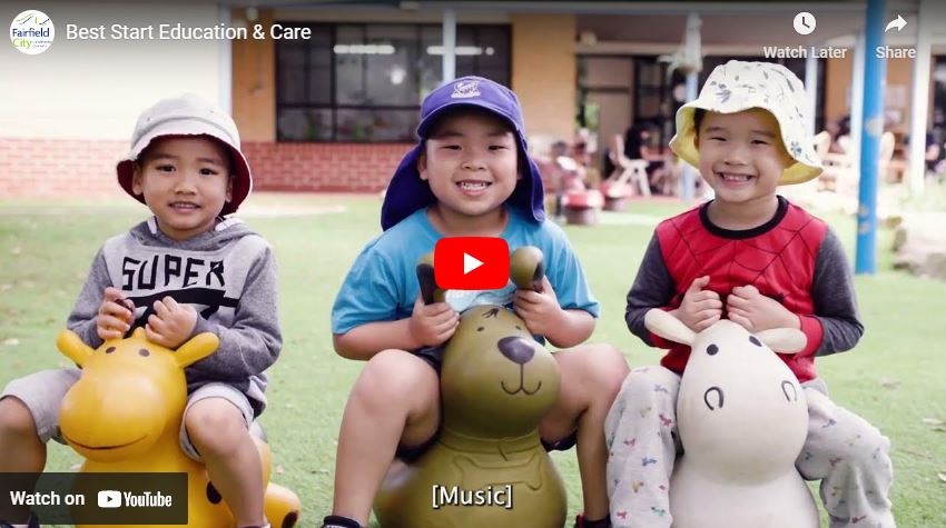Screenshot of 'Best Start Education & Care video' on Youtube